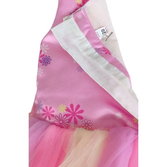 Girls Pink Unicorn Tulle Dress by Poplins Kids Princes Party Pony Wings Heart - Picture 8 of 11